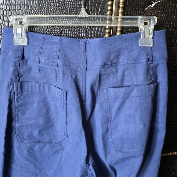 Anthropologie Royal Blue Flare Pants - Picture 6 of 13